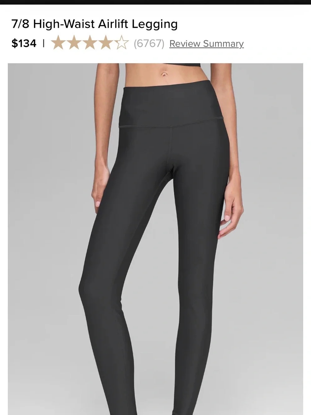 ALO Yoga 7/8 High-Waist Airlift Legging - Black